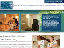 Tablet Screenshot of pictureperfectlivingatx.com
